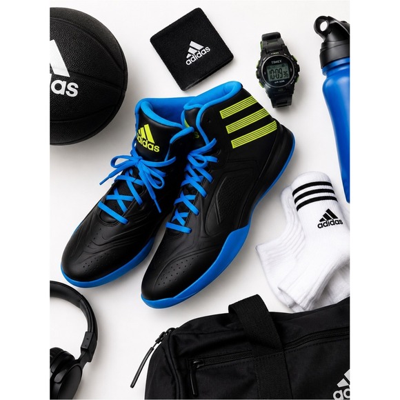 Adidas NXT LVL SPD 2 Basketball Shoes Black Blue Green Men\'s Size 9.5 NWT No Box main image 11